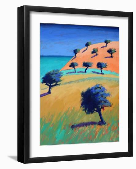 Ibiza II (acrylic on board, 2021)-Paul Powis-Framed Giclee Print