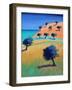 Ibiza II (acrylic on board, 2021)-Paul Powis-Framed Giclee Print