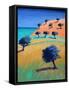 Ibiza II (acrylic on board, 2021)-Paul Powis-Framed Stretched Canvas