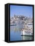 Ibiza Town and Harbour, Ibiza, Balearic Islands, Spain, Europe-Firecrest Pictures-Framed Stretched Canvas