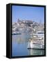 Ibiza Town and Harbour, Ibiza, Balearic Islands, Spain, Europe-Firecrest Pictures-Framed Stretched Canvas