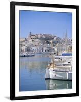 Ibiza Town and Harbour, Ibiza, Balearic Islands, Spain, Europe-Firecrest Pictures-Framed Photographic Print