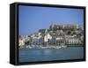 Ibiza Town Skyline and Harbour, Ibiza, Balearic Islands, Spain, Mediterranean, Europe-Lightfoot Jeremy-Framed Stretched Canvas