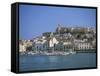 Ibiza Town Skyline and Harbour, Ibiza, Balearic Islands, Spain, Mediterranean, Europe-Lightfoot Jeremy-Framed Stretched Canvas