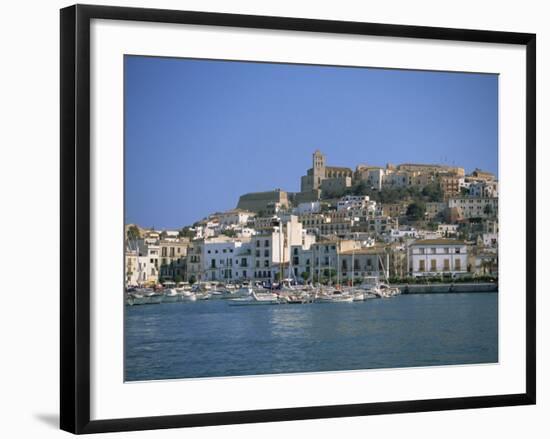 Ibiza Town Skyline and Harbour, Ibiza, Balearic Islands, Spain, Mediterranean, Europe-Lightfoot Jeremy-Framed Photographic Print