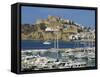 Ibiza Town Skyline and Marina, Ibiza, Balearic Islands, Spain, Mediterranean, Europe-Lightfoot Jeremy-Framed Stretched Canvas