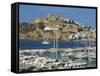 Ibiza Town Skyline and Marina, Ibiza, Balearic Islands, Spain, Mediterranean, Europe-Lightfoot Jeremy-Framed Stretched Canvas