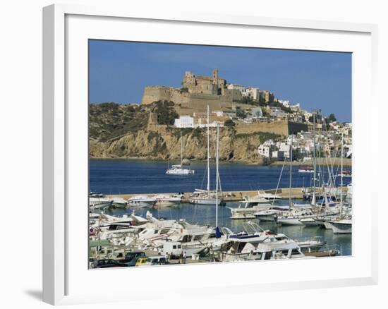 Ibiza Town Skyline and Marina, Ibiza, Balearic Islands, Spain, Mediterranean, Europe-Lightfoot Jeremy-Framed Photographic Print