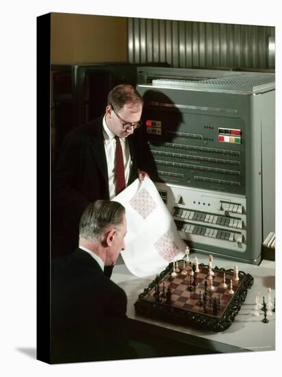 IBM Electronic Data Processing Machine, Type 704, Solving Chess Problems with a Data Processor-Andreas Feininger-Stretched Canvas