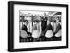 Ibm Executives Pose, Seated in Front of a Bank of 7094 Ii Computers, 1962-Robert Kelley-Framed Photographic Print