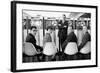 Ibm Executives Pose, Seated in Front of a Bank of 7094 Ii Computers, 1962-Robert Kelley-Framed Photographic Print