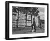 Ibm Salesman Varge Bray Looking at Signs-null-Framed Photographic Print