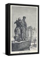 Ibn Batuta Arab Traveller with a Native in Egypt-null-Framed Stretched Canvas