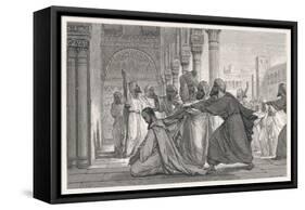 Ibn Rushd, Known in the West as Averroes, Spanish-Islamic Philospher-Figuier-Framed Stretched Canvas