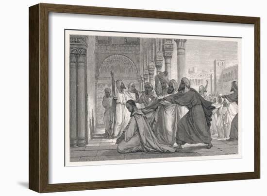 Ibn Rushd, Known in the West as Averroes, Spanish-Islamic Philospher-Figuier-Framed Art Print