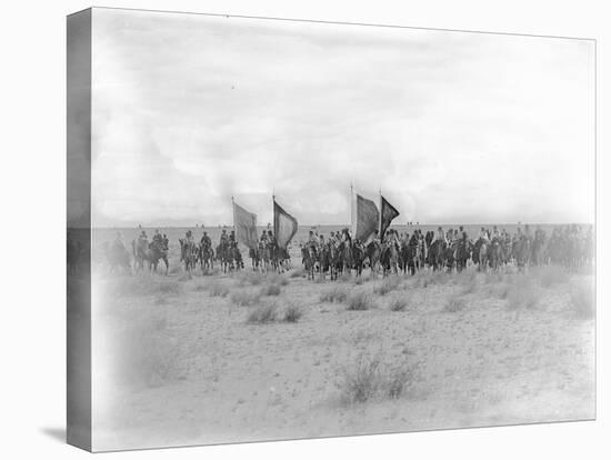 Ibn Saud's (Abd Al-Aziz Ibn Saud'S) Army on the March- Near Habl, 8th January 1911-William Henry Irvine Shakespear-Stretched Canvas