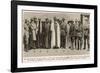 Ibn Saud, Sir Percy Cox, Miss Gertrude Bell-null-Framed Photographic Print