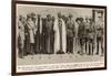 Ibn Saud, Sir Percy Cox, Miss Gertrude Bell-null-Framed Photographic Print