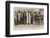 Ibn Saud, Sir Percy Cox, Miss Gertrude Bell-null-Framed Photographic Print