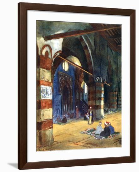 Ibrahim Agha Mosque, Cairo, Egypt, 1928-Louis Cabanes-Framed Giclee Print