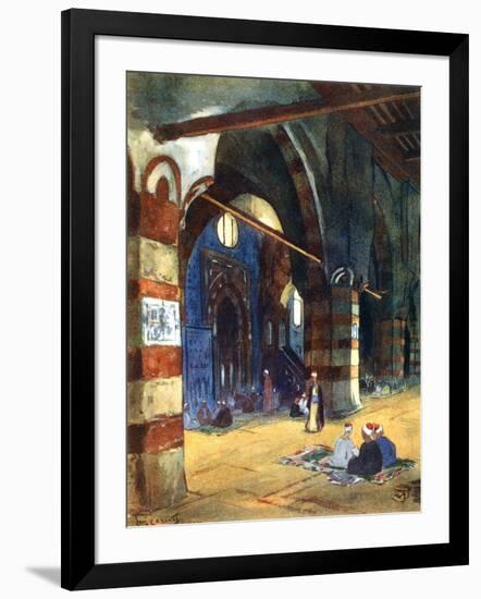 Ibrahim Agha Mosque, Cairo, Egypt, 1928-Louis Cabanes-Framed Giclee Print