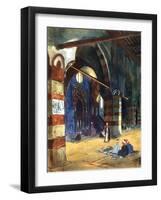 Ibrahim Agha Mosque, Cairo, Egypt, 1928-Louis Cabanes-Framed Giclee Print