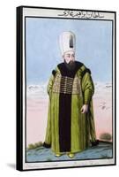 Ibrahim I, Ottoman Emperor, (1808)-John Young-Framed Stretched Canvas