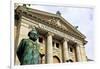 Ibsen statue in front of the National Theatre, Oslo, Norway, Scandinavia, Europe-Hans-Peter Merten-Framed Photographic Print