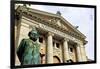 Ibsen statue in front of the National Theatre, Oslo, Norway, Scandinavia, Europe-Hans-Peter Merten-Framed Photographic Print