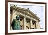 Ibsen statue in front of the National Theatre, Oslo, Norway, Scandinavia, Europe-Hans-Peter Merten-Framed Photographic Print