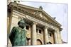 Ibsen statue in front of the National Theatre, Oslo, Norway, Scandinavia, Europe-Hans-Peter Merten-Mounted Photographic Print