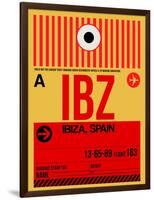 IBZ Ibiza Luggage Tag I-NaxArt-Framed Art Print