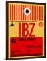 IBZ Ibiza Luggage Tag I-NaxArt-Framed Art Print