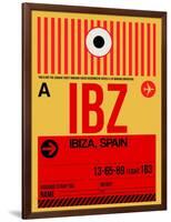 IBZ Ibiza Luggage Tag I-NaxArt-Framed Art Print