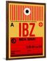 IBZ Ibiza Luggage Tag I-NaxArt-Framed Art Print