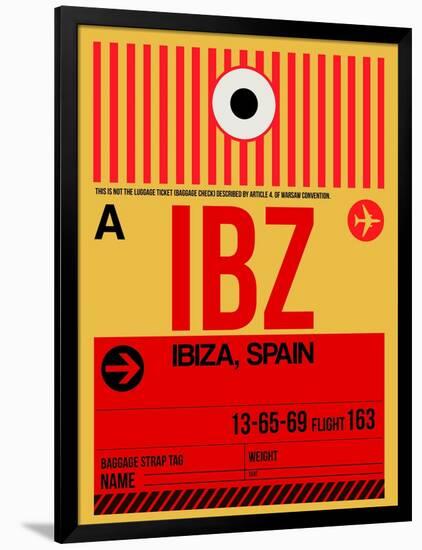 IBZ Ibiza Luggage Tag I-NaxArt-Framed Art Print