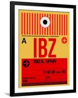 IBZ Ibiza Luggage Tag I-NaxArt-Framed Art Print