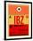 IBZ Ibiza Luggage Tag I-NaxArt-Framed Art Print