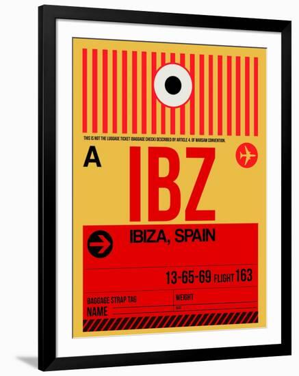 IBZ Ibiza Luggage Tag I-NaxArt-Framed Art Print