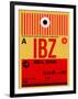 IBZ Ibiza Luggage Tag I-NaxArt-Framed Art Print