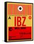 IBZ Ibiza Luggage Tag I-NaxArt-Framed Stretched Canvas