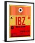 IBZ Ibiza Luggage Tag I-NaxArt-Framed Art Print