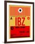 IBZ Ibiza Luggage Tag I-NaxArt-Framed Art Print