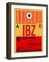 IBZ Ibiza Luggage Tag I-NaxArt-Framed Art Print