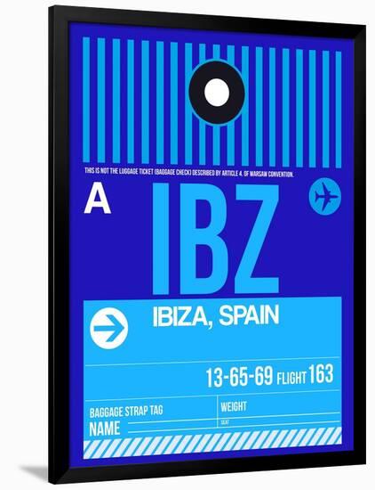 IBZ Ibiza Luggage Tag II-NaxArt-Framed Art Print