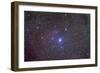 Ic 59 and IC 62 Faint Reflection Nebulae Near Gamma Cassiopeia-null-Framed Photographic Print