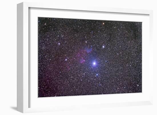Ic 59 and IC 62 Faint Reflection Nebulae Near Gamma Cassiopeia-null-Framed Photographic Print