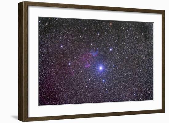 Ic 59 and IC 62 Faint Reflection Nebulae Near Gamma Cassiopeia-null-Framed Photographic Print