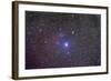 Ic 59 and IC 62 Faint Reflection Nebulae Near Gamma Cassiopeia-null-Framed Photographic Print