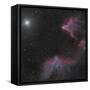 Ic 59 and IC 63 in Cassiopeia-null-Framed Stretched Canvas